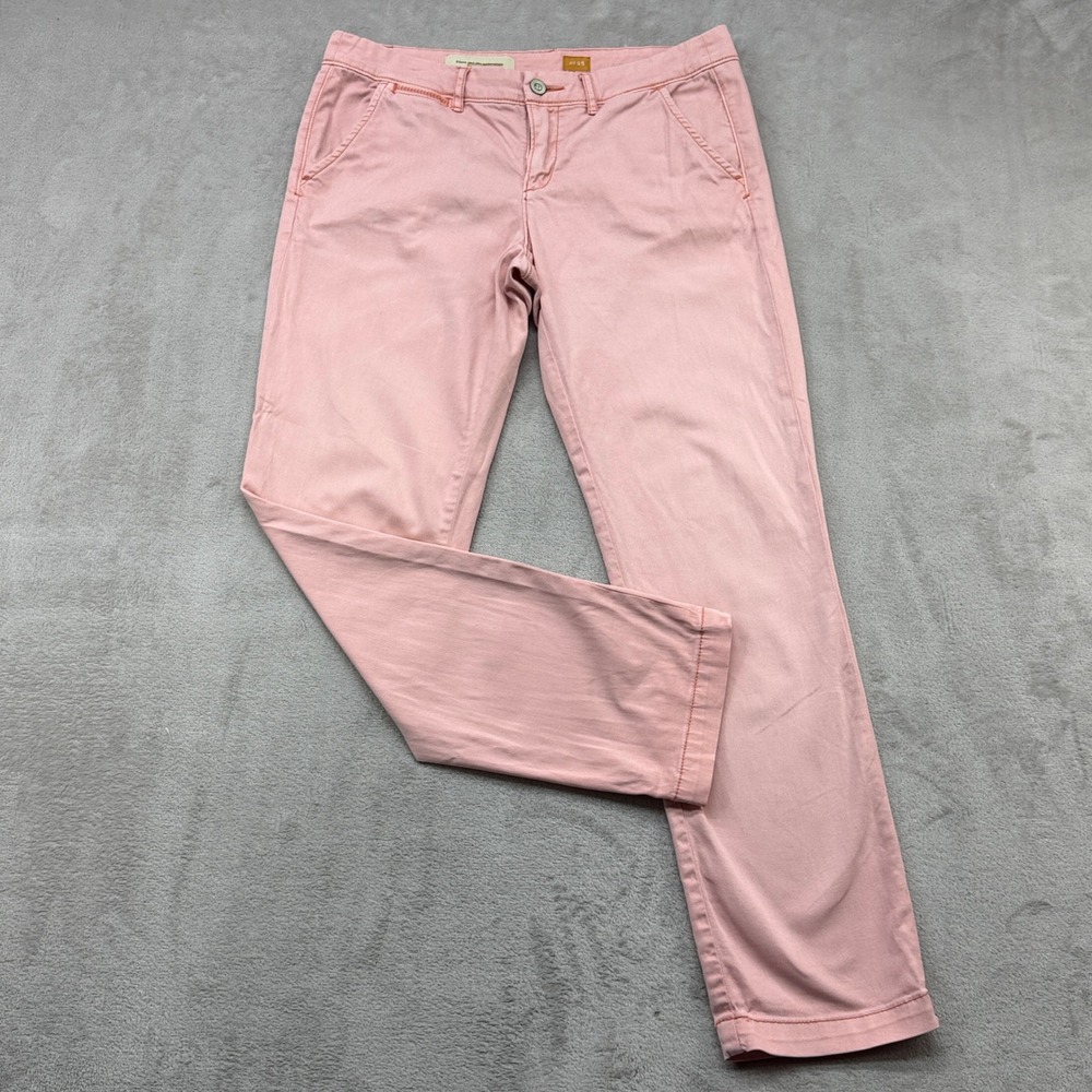 Pilcro and the Letterpress Pants Womens 28 Pink Chino Straight Leg Anthropologie